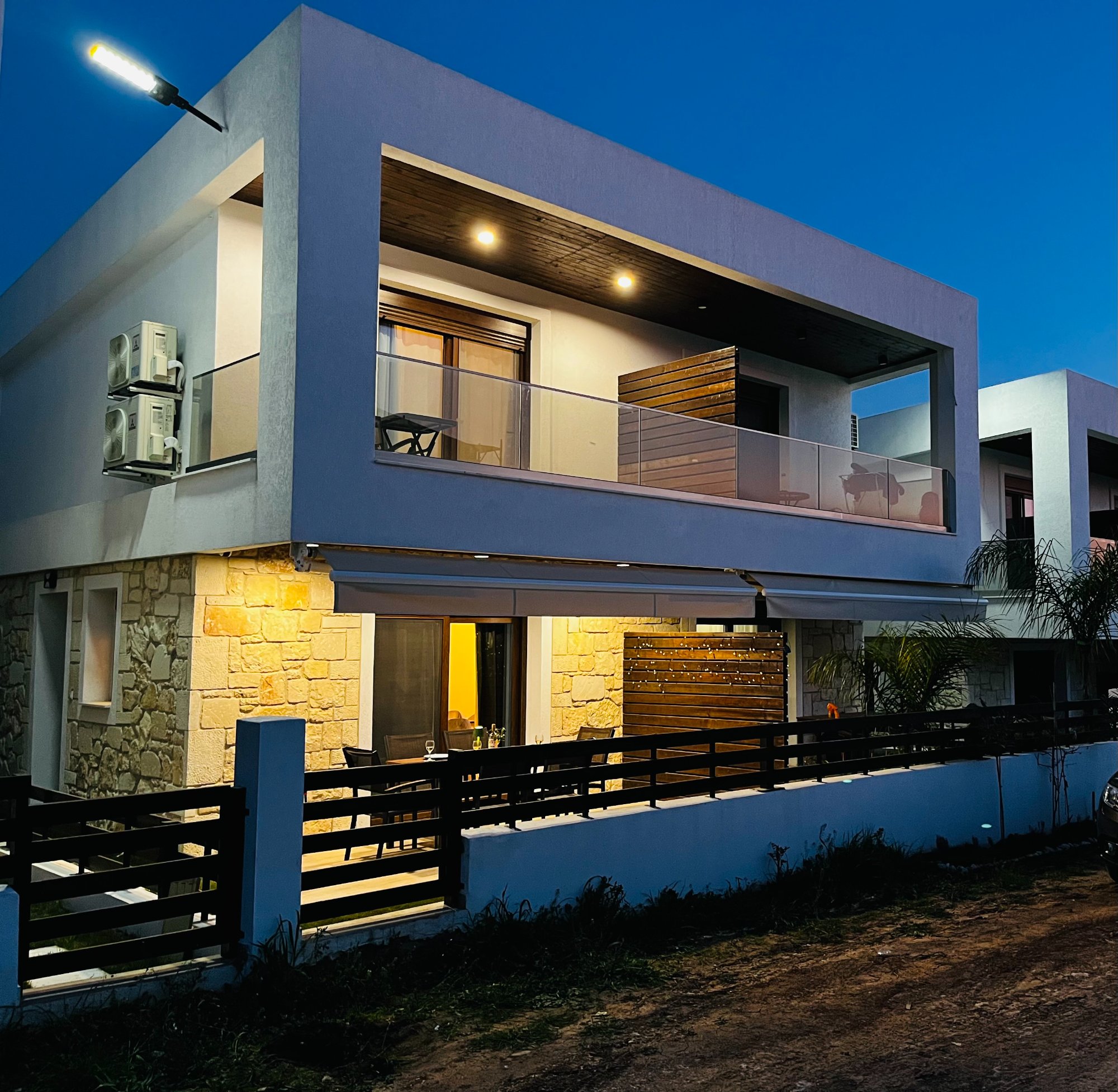 Villa Mila exterior night